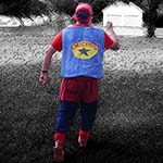 Chuckman, A Superhero, Walking Away